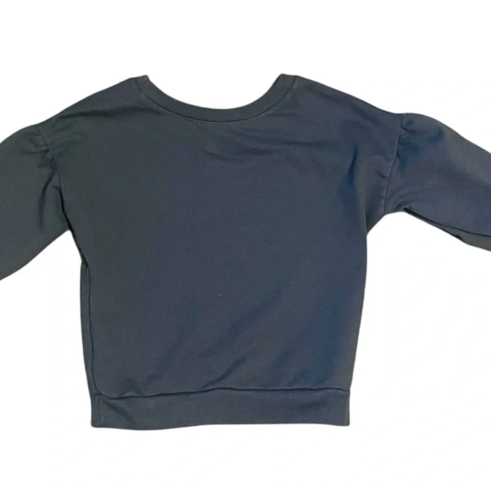 Garanimals French Terry graphic sweatshirt top slate gray Girls 12 Months